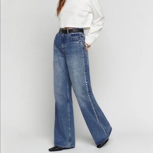 Reformation Cary High Rise Slouchy Wide Leg Jeans